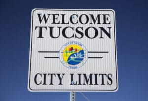 Tucson City Limits Sign